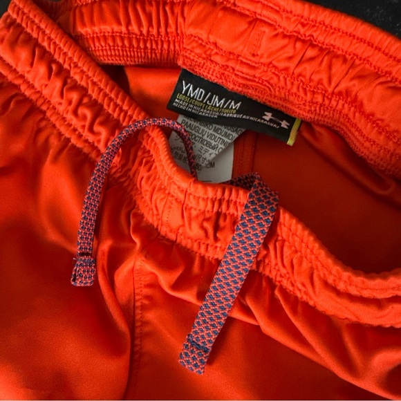Under Armour Boy’s Orange/blue Drawstring W/pockets Active Loose Shorts Youth M - Picture 7 of 8